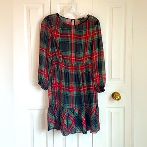 J. Crew Multicolor Plaid Dress